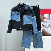 Men's Two-Piece Luxury Denim Set